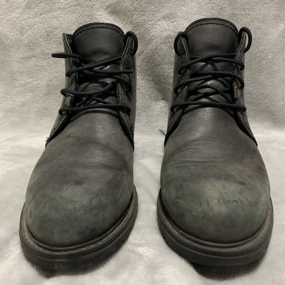 Havana Joe Women's Charcoal Gray Nubuck Leather Lace-Up Ankle Boots